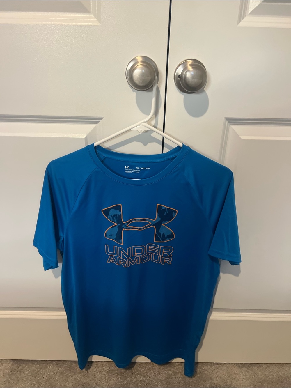 Under Armour Bright Blue Short Sleeve Logo Tee